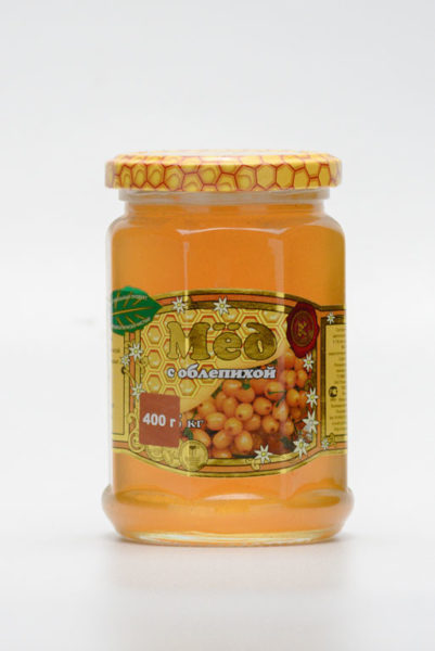 Мед с облепихой 0,4 кг - Пчеловодный комбинат «Коломенский»